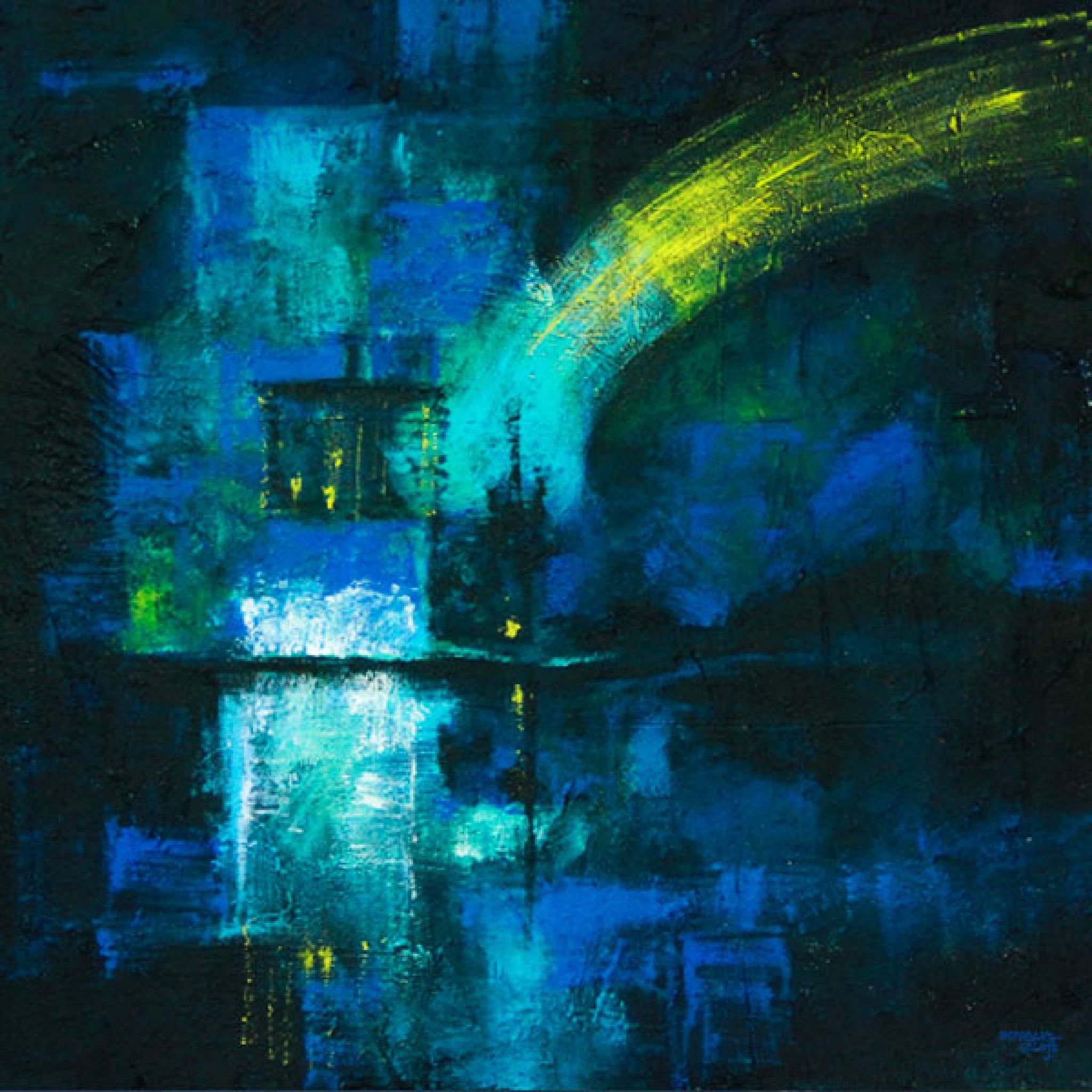 Night light - Acrylic on Canvas - 24 in x 24 in